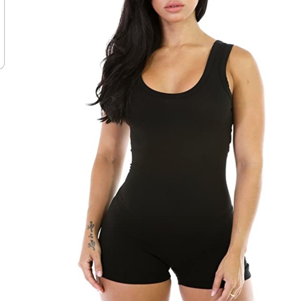 Black Shorts Romper